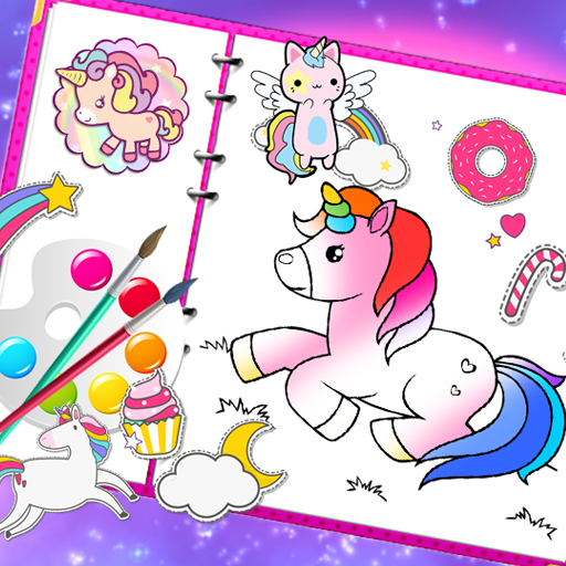 Fabulous Cute Unicorn Coloring Book mobile